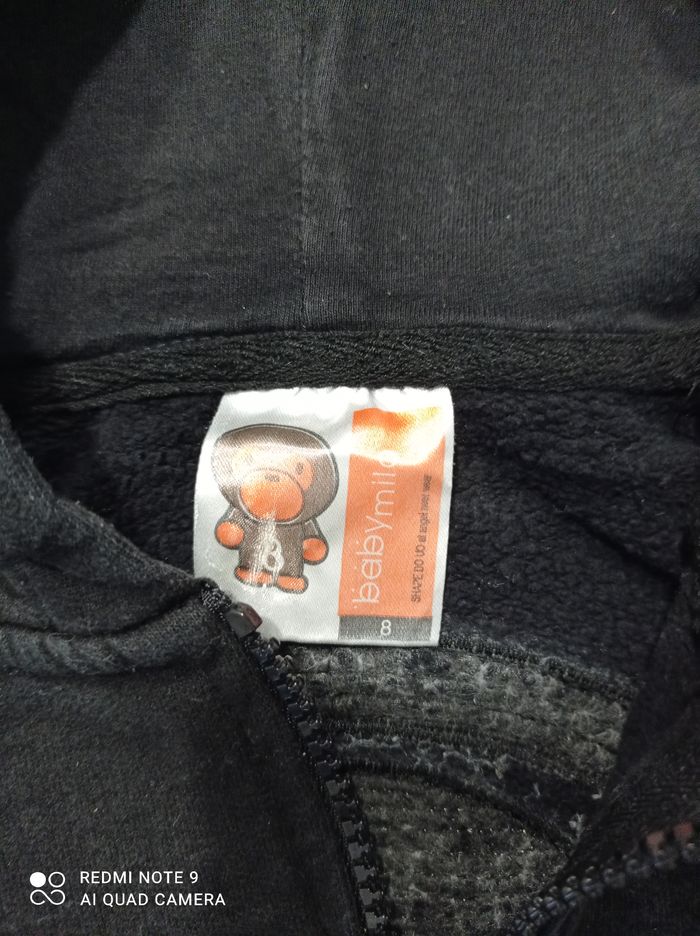 veste noire de  Milo taille 8 ans ref R471 C6 - photo numéro 3