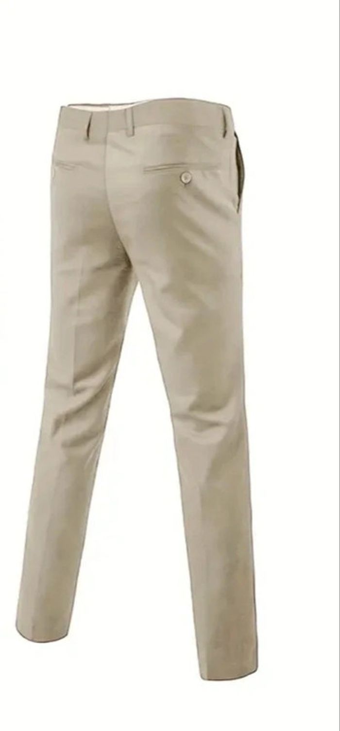 Pantalon classique homme beige taille XXL - Neuf - photo numéro 3