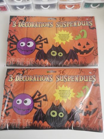 Lot de décoration d'halloween à accrocher