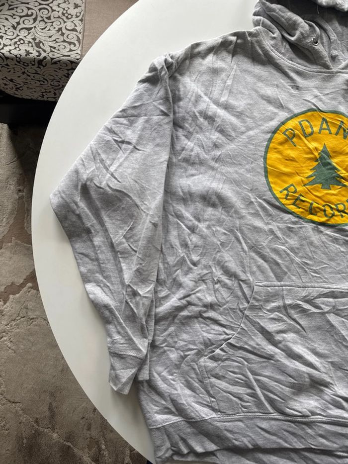 Sweat à capuche gris Pdank Records – Taille 2XL - photo numéro 2