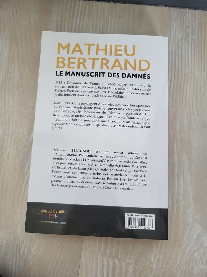 Roman le manuscrit des Damnés - photo numéro 2