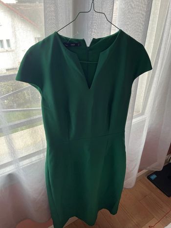 Robe droite manches courtes