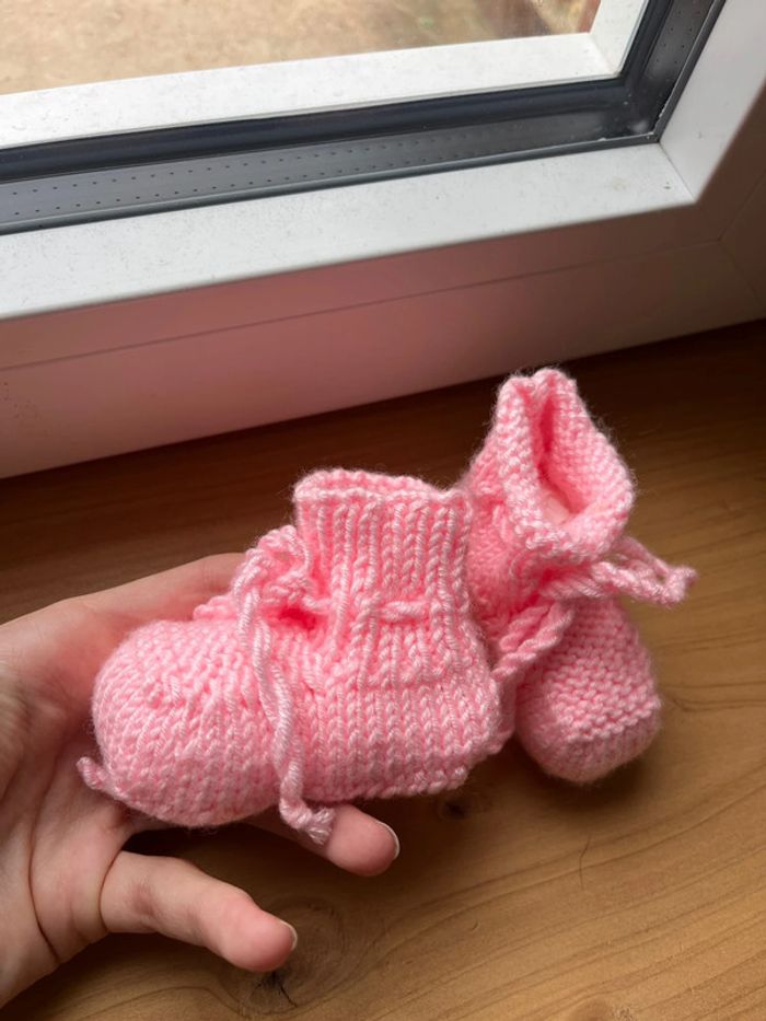 Chaussons tricotés - photo numéro 2