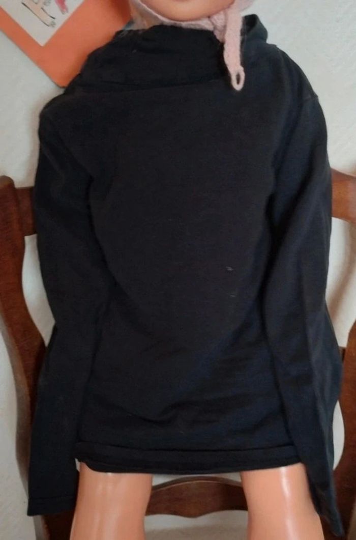 Tee shirt sous pull manches longues col roule couleur uni - photo numéro 3