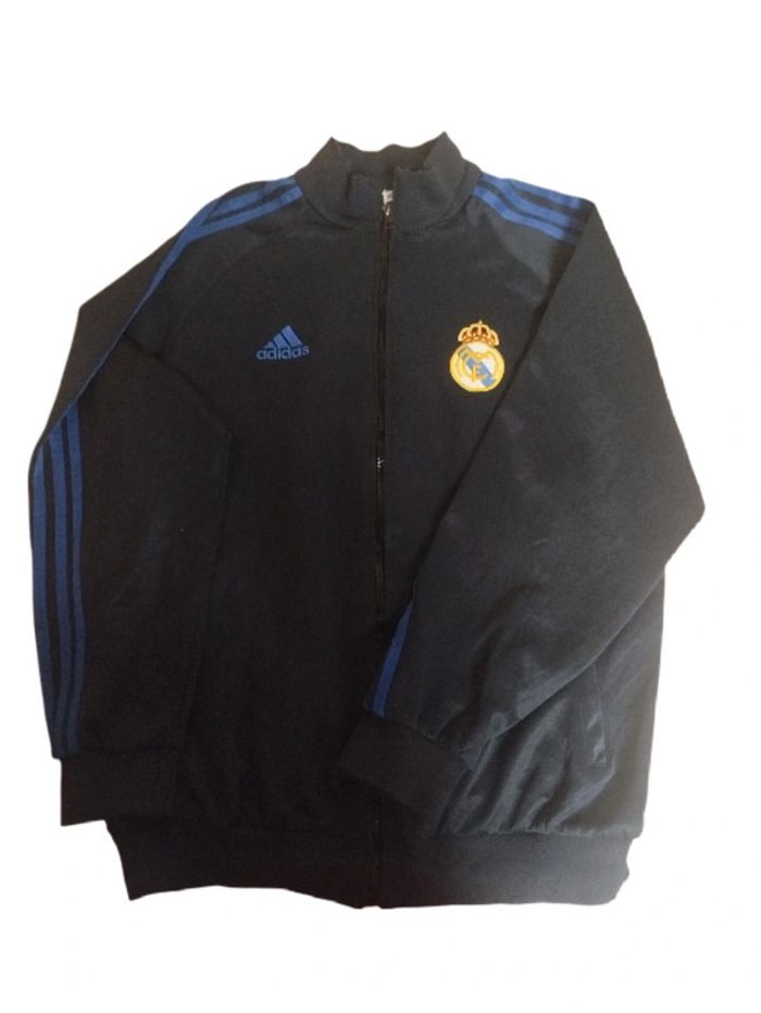 Veste noire Real Madrid vintage logo brodé | Adidas | M
