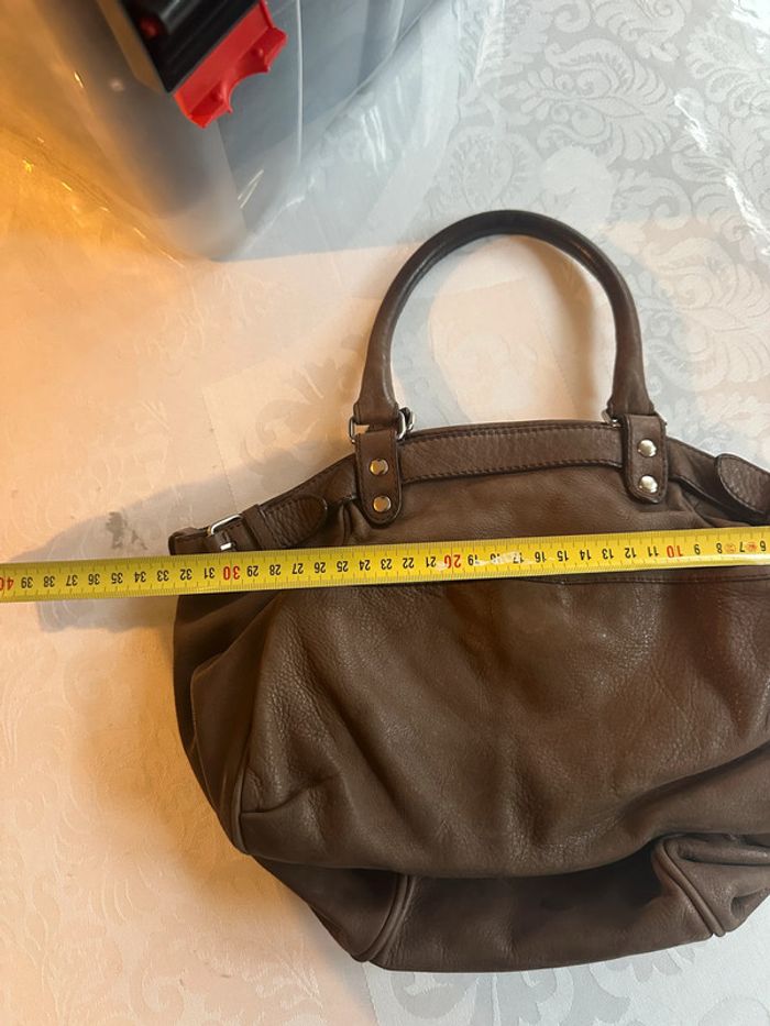 Sac marron en cuir - Vanessa Bruno - photo numéro 7