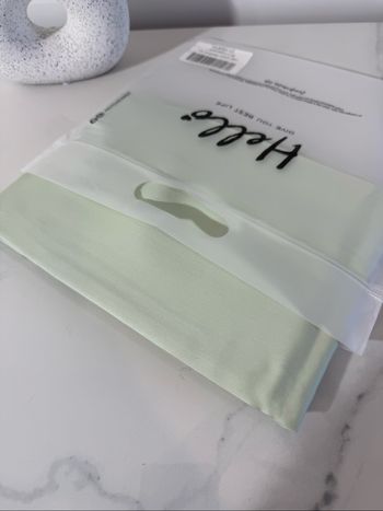 Taie d'oreiller soie de mûrier Vert clair Neuve 19momme