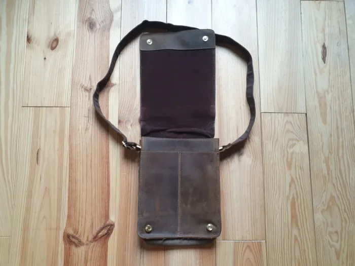 Sacoche en cuir marron - photo numéro 2