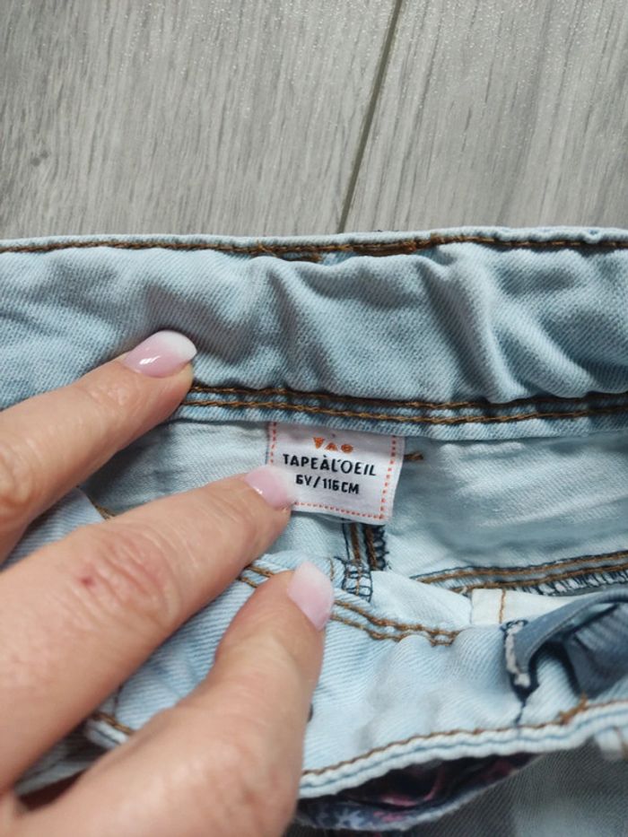 Superbe petite jupe en jean et ceinture tao - photo numéro 3