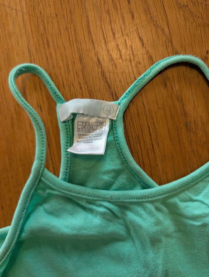 Lot 2 débardeurs orchestra fille 3 ans orange et vert - photo numéro 3