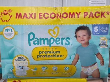 Couches Pampers Premium Protection Taille 5 (11-16 kg) - Pack XXL 80 Couches - Neuf