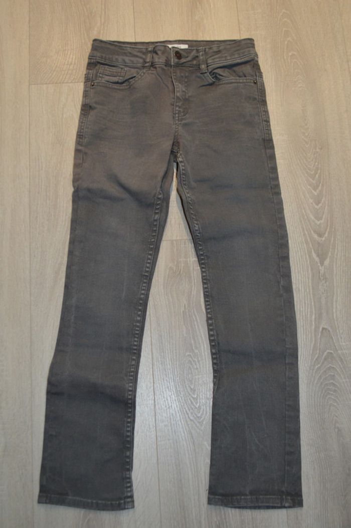 Jean gris slim Kiabi 9 ans Taille réglable