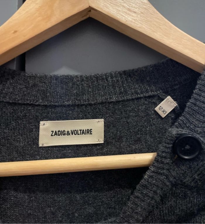 Pull zadig et voltaire gris - photo numéro 3