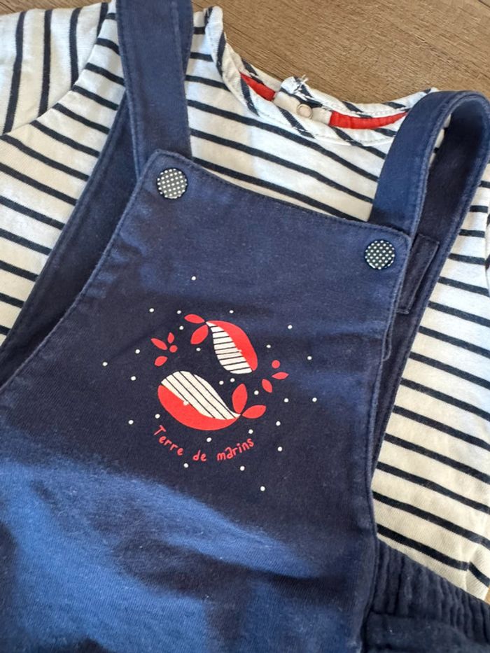 Barboteuse et t-shirt terre de marins 18 mois - photo numéro 3