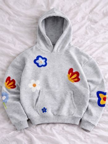 Pull à capuche brodé