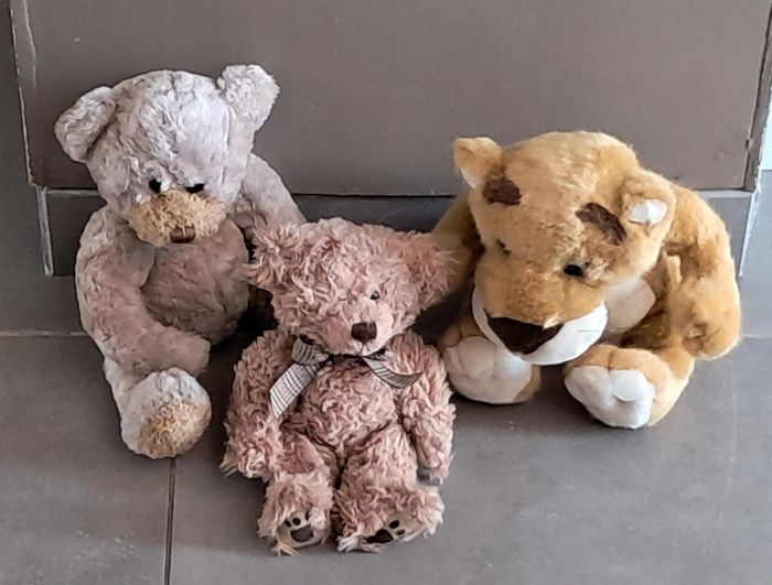 Lot de 3 peluches