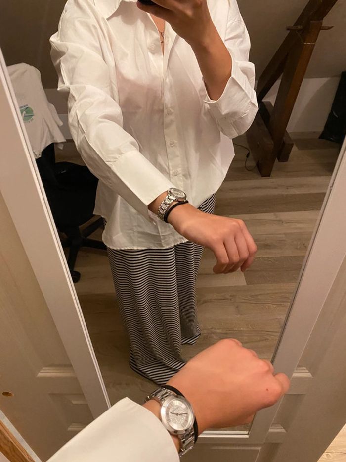 chemise blanche large femme taille M gemo - photo numéro 4