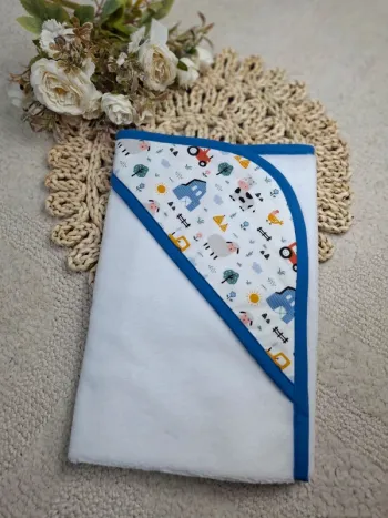 Cape de bain motif ferme