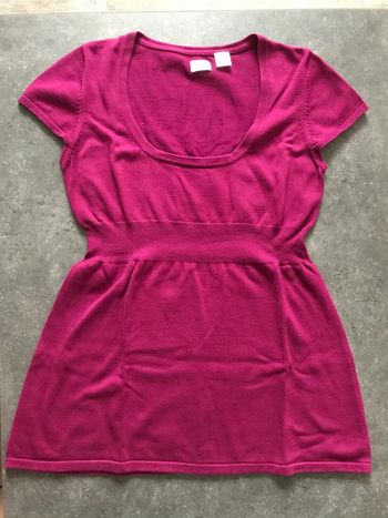 Pull tunique rose fushia La redoute taille 42/44