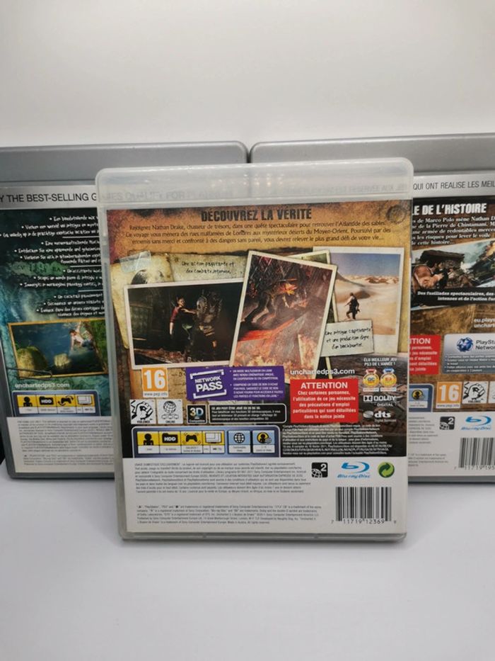 Jeux PS3 collection uncharted lot 3 - photo numéro 5