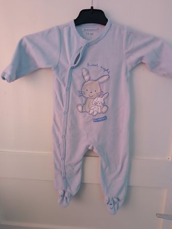 Pyjama pyjamas velours fin 74 cm