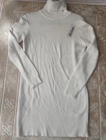 Robe pull / pull long avec Col roulé Taille U