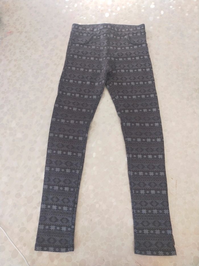 Legging fille neuf 8 ans alphabet gris