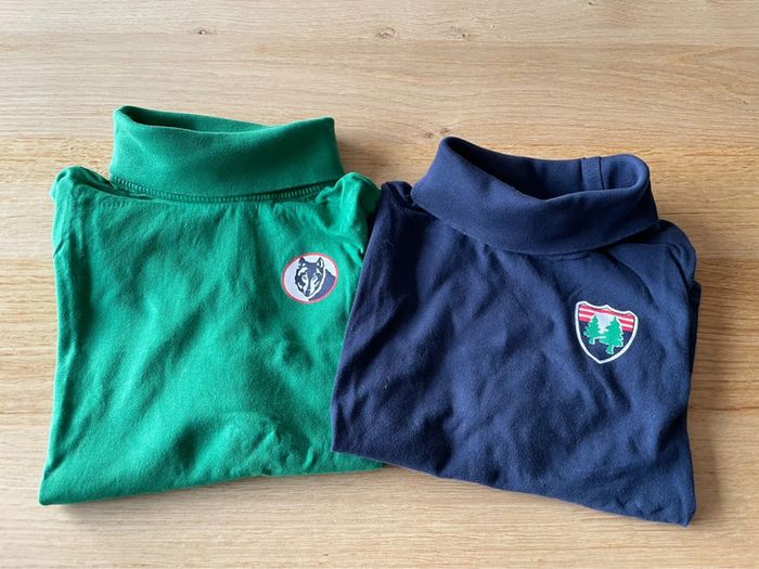 Lot 2 tshirts col roulé 4/6 ans - photo numéro 2