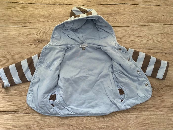 Gilet / veste épais à pression et capuche 6 mois - photo numéro 3