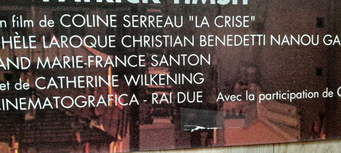 Grande affiche film cinéma La Crise Vincent lindon - photo numéro 3