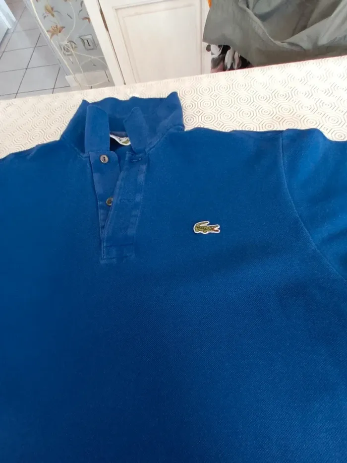 Polo Lacoste T 40/42 bleu - photo numéro 2