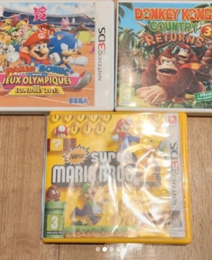 3 jeux Nintendo 3 ds  avec livret et jeux - photo numéro 2