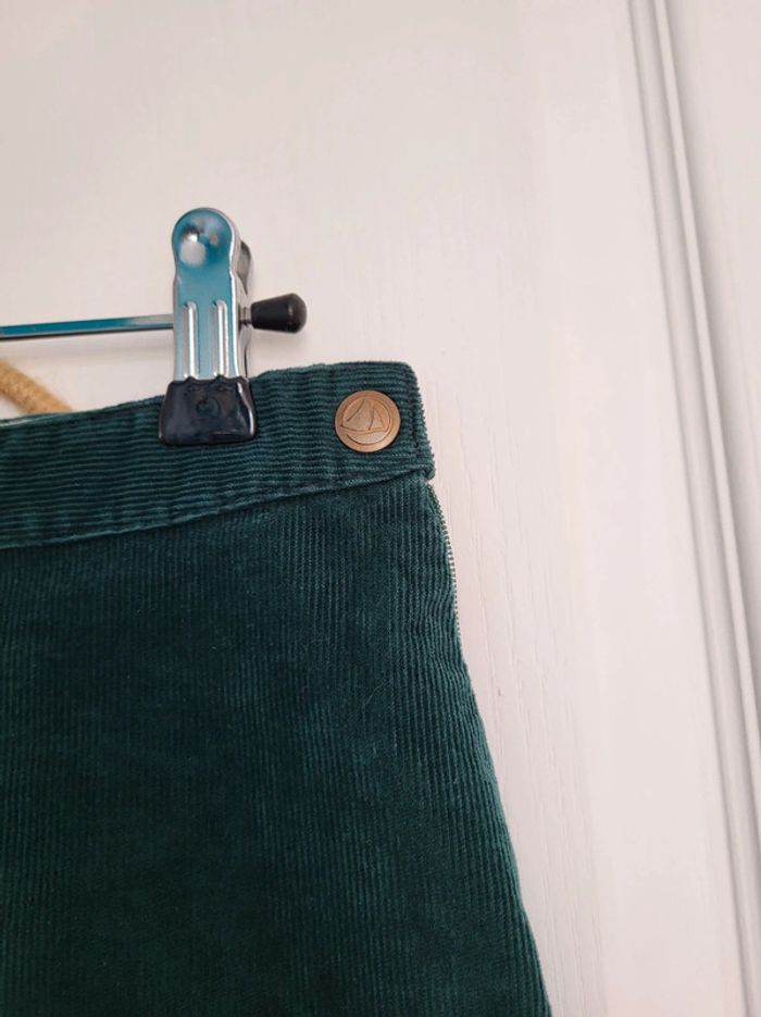 Jupe velour cert foncé Petit Bateau 12 ans - photo numéro 4
