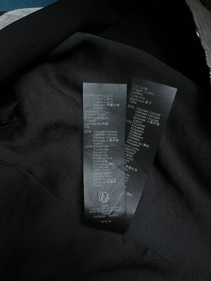 Veste blazer rayures noires et argentées en velours - photo numéro 18