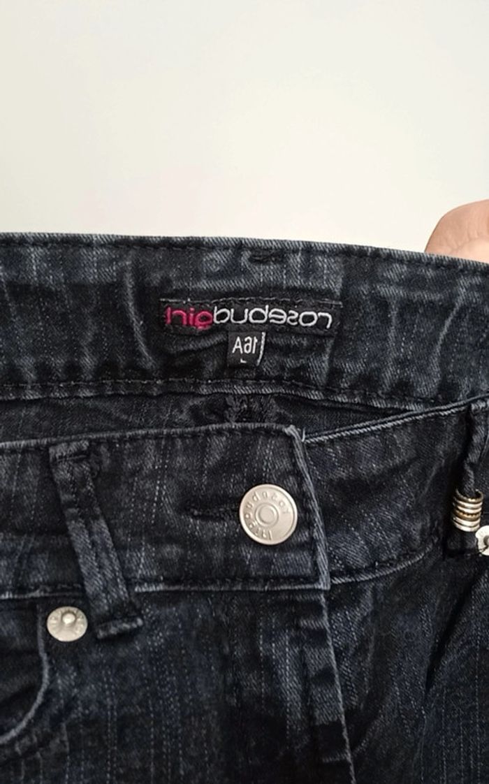 Pantacourt jeans noir 16 ans - photo numéro 3