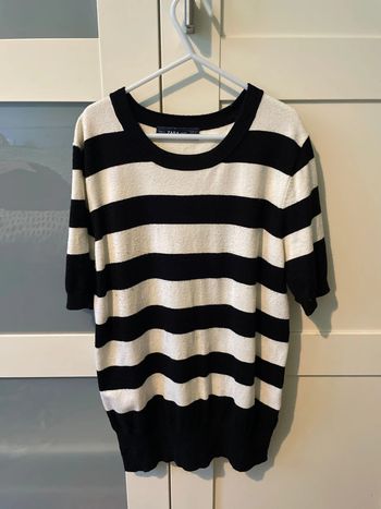 Pull rayé fin