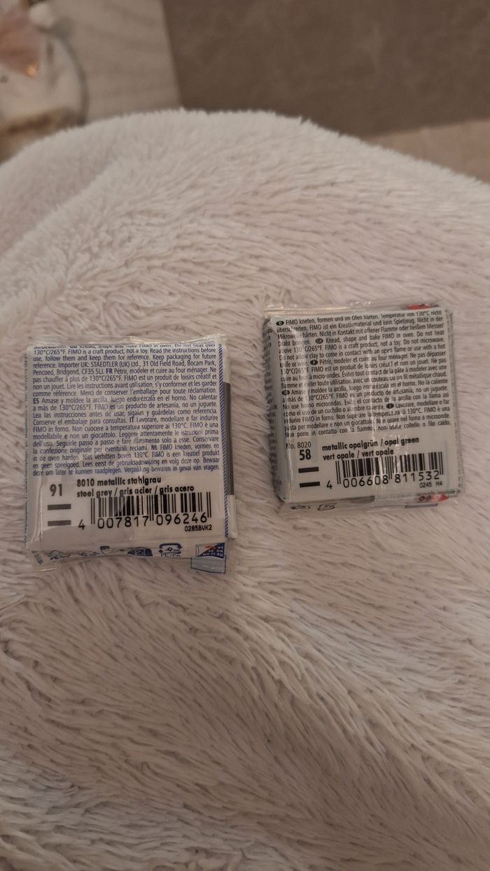 Lot de 2 pâtes fimo effect métallisé - photo numéro 4