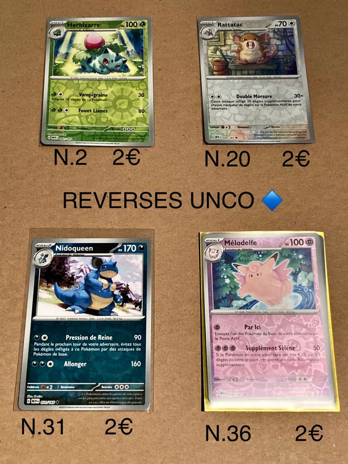 Cartes Pokémon reverses 151 - photo numéro 8