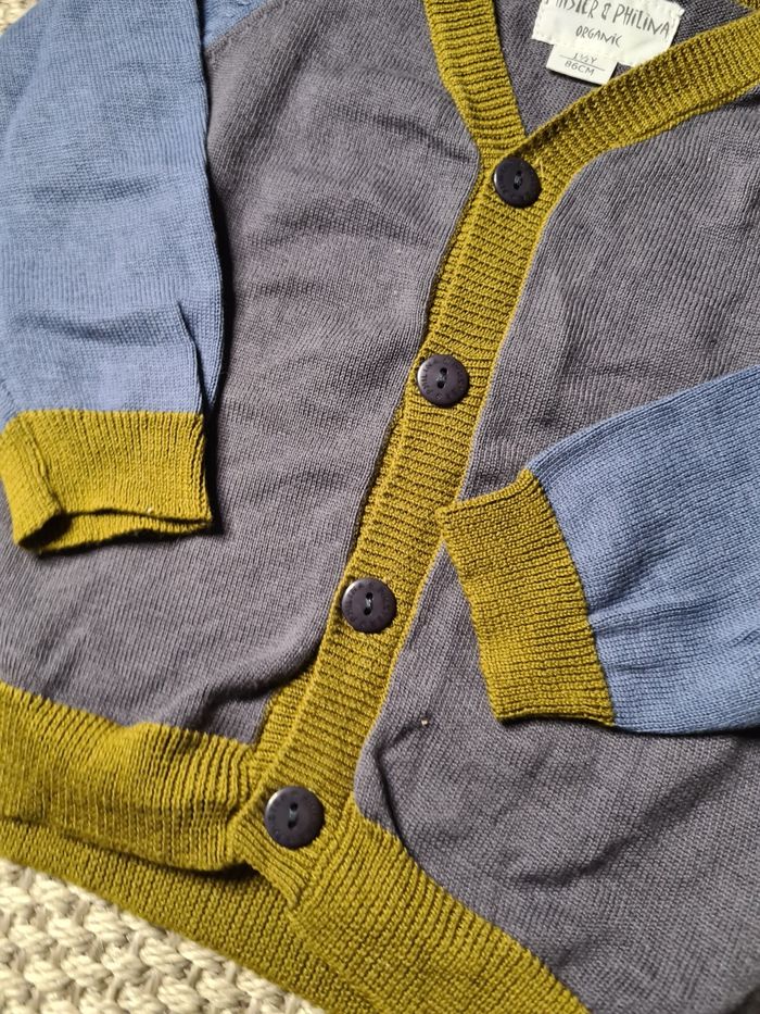 Lot de 3 gilets à boutons - 18/24 mois - photo numéro 6