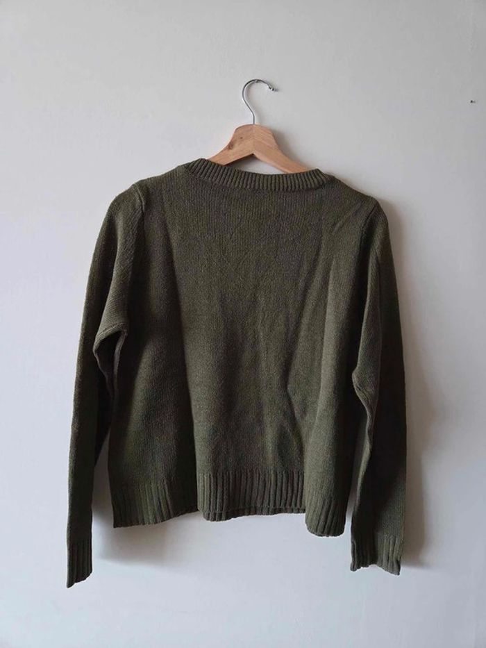 pull H&M vert foncé taille S - photo numéro 2
