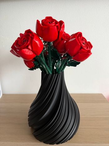 Vase fin idéal fleurs lego 3D