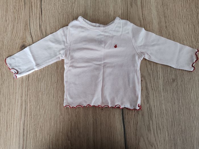 Lot de 3 tee shirts manche longue bébé fille 1 mois - photo numéro 5