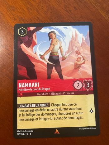 Carte Lorcana - Namaari : Héritière de Croc du Dragon - 117/204 - FR - 4