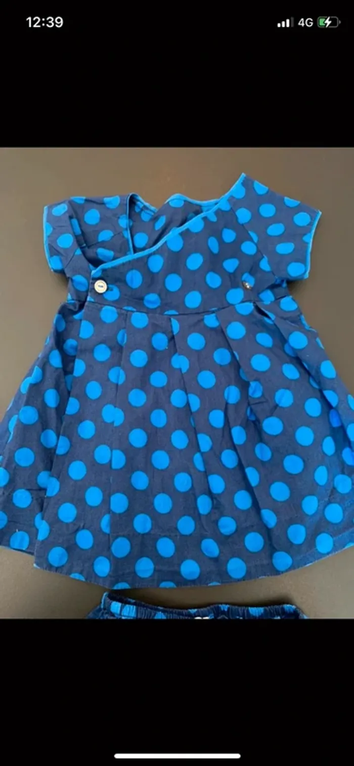 Robe avec son bloomer jacadi taille 18 mois - photo numéro 2