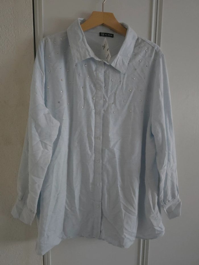 Chemise perlés grande taille neuve - photo numéro 3