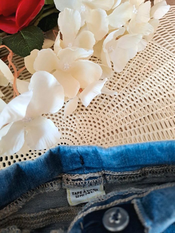 Jeans, taille 12 mois, marque tape à l'œil - photo numéro 2