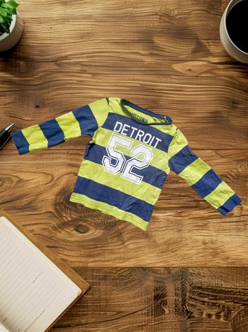 T-shirt rayé manches longues pour garçon taille 2 ans