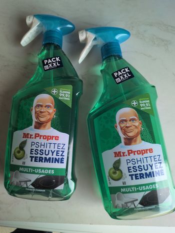 2 sprays mr propre pomme 