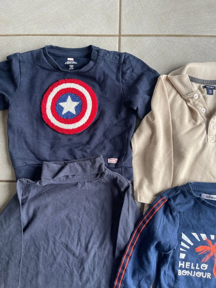 Lot de t-shirt taille 18 mois - photo numéro 2