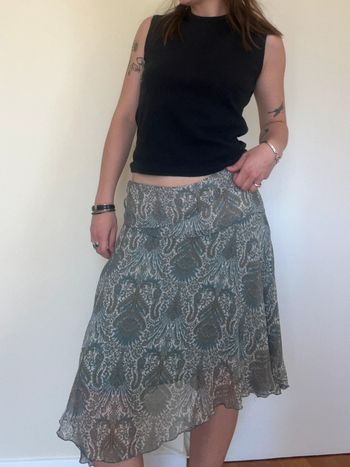 Jupe legere imprimé baroque y2k - cute print skirt bohemian vibe